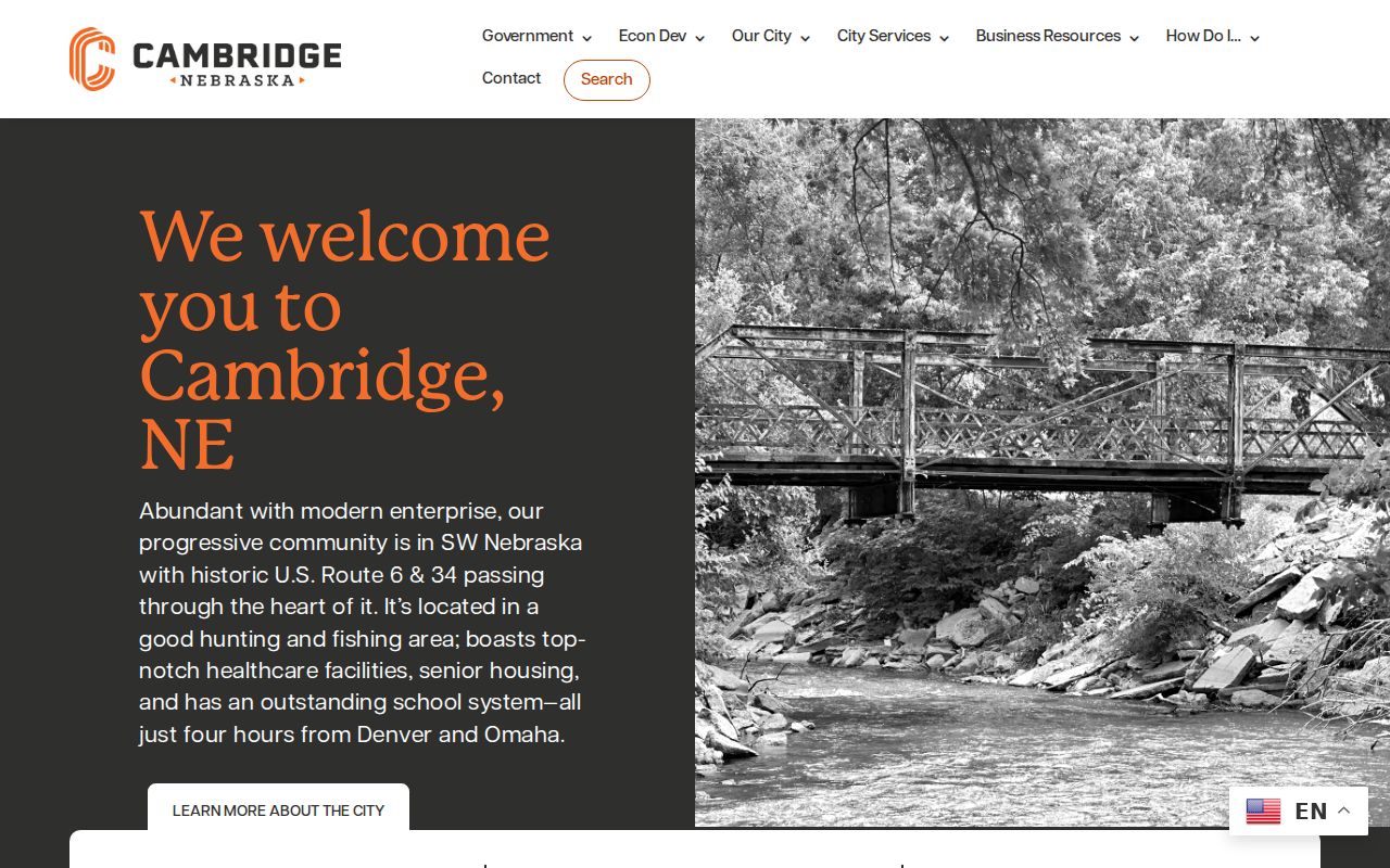 Official Cambridge Nebraska website for Cambridge criminal history context